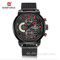 NAVIFORCE 9068 Wasserdichte Sport Herrenuhr Student Quarz Multifunktionsarmbanduhren